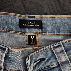 True religion high rise super skinny womens jeans